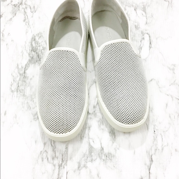 Vince Shoes - Vince Preston 3 Mesh Skater Slip On Sneaker White